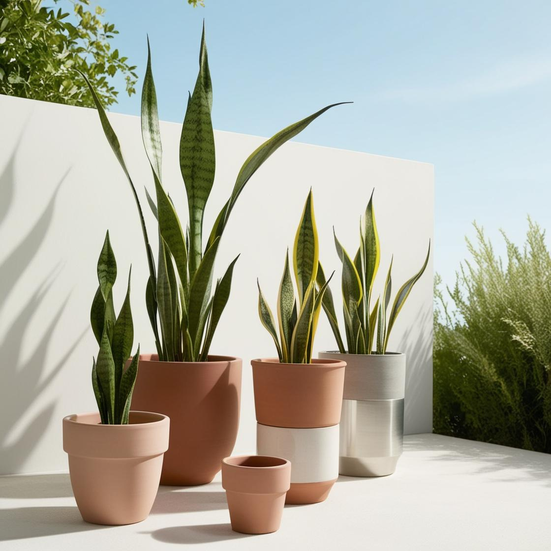 Snake plant pots