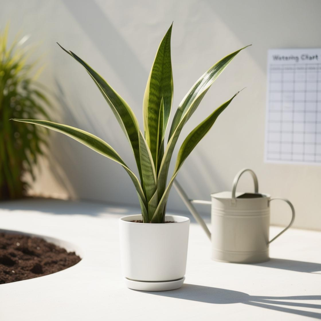 trim a snake plant